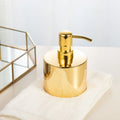 Stainless steel soap dispenser for bathroom - 8.8x8.8x13cm--300ml
