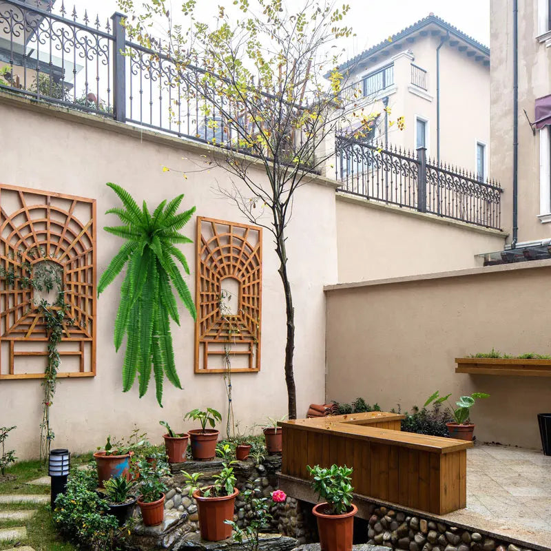 Artificial plants mural vine leaves and decorative fern - view 3