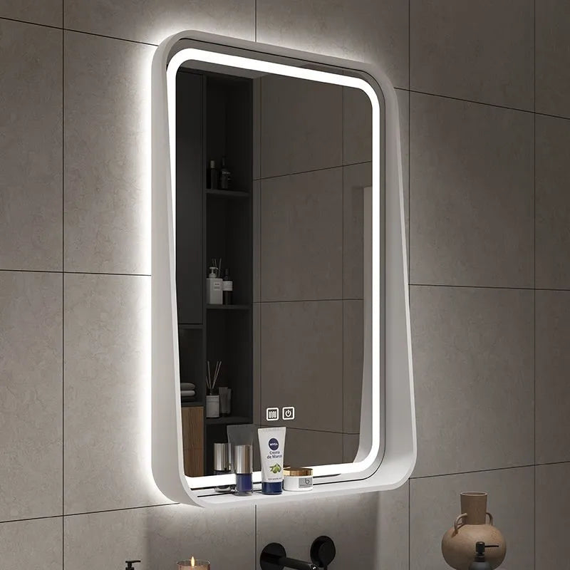 Nordic solid wood mirror for hanging bathroom - view 4