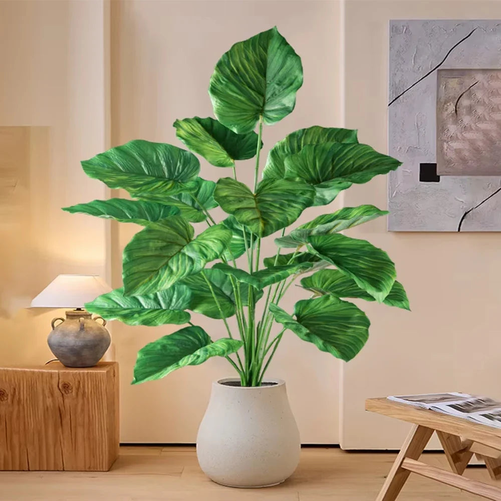 Artificial palm large plants monstera decorations for interior and events