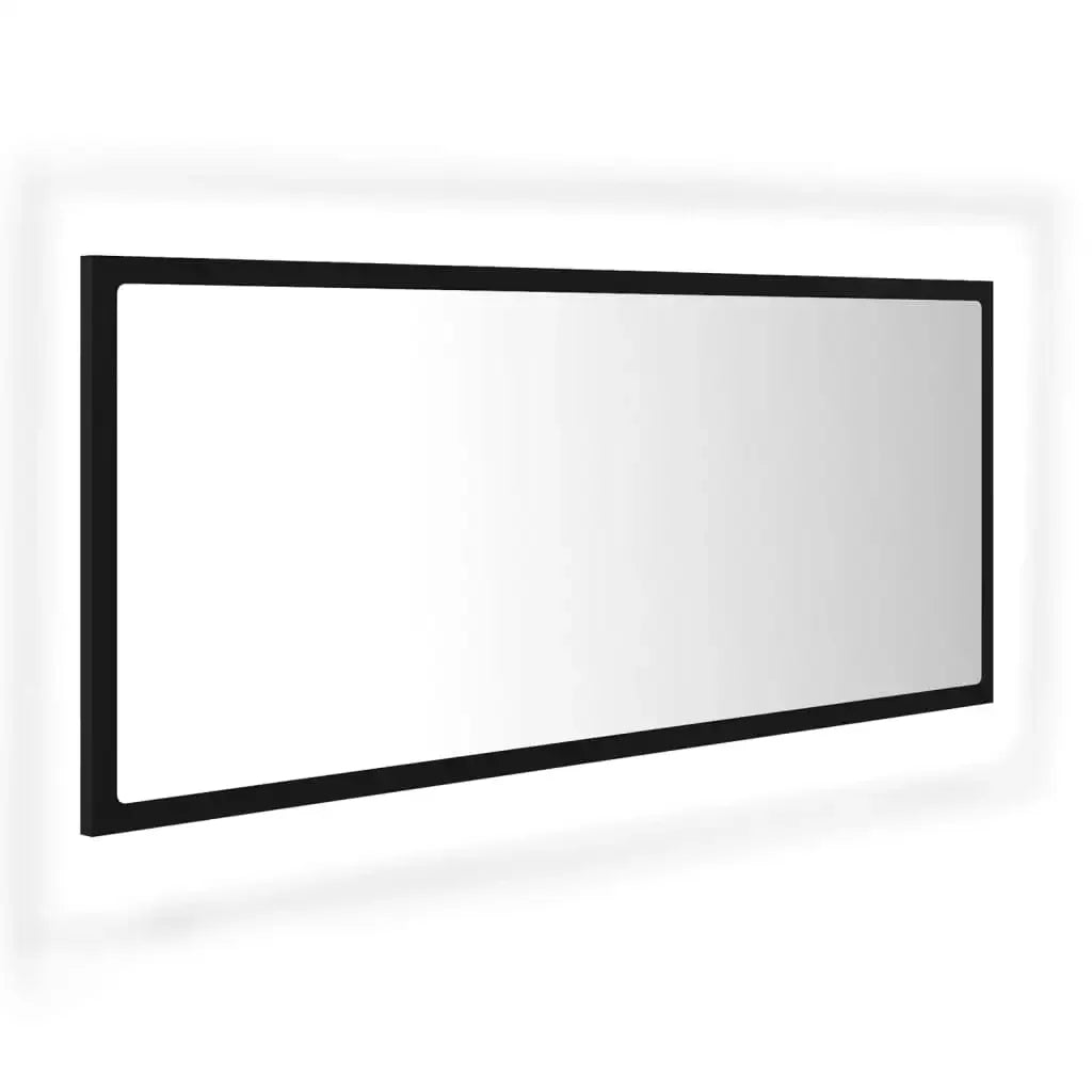LED bathroom black 100x8,5x37 cm acrylic, modern Dressing room furniture girl bedroom bedside cabinet storage vanity wardrobe - view 2