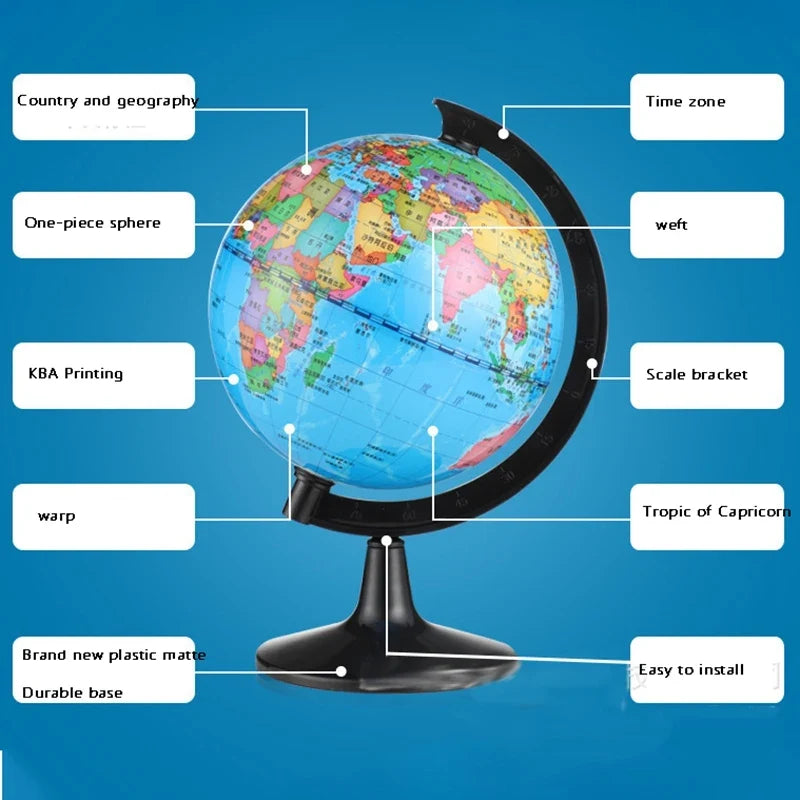 Small World Globe Portable Rotating Globe Suitable for Learning Geography and Decoration of Children's Rooms,10.6CM - view 3