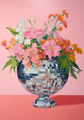 Retro Disco Ball Abstract Poster for Festive Wall Decor - 20X30cm Unframed / 4