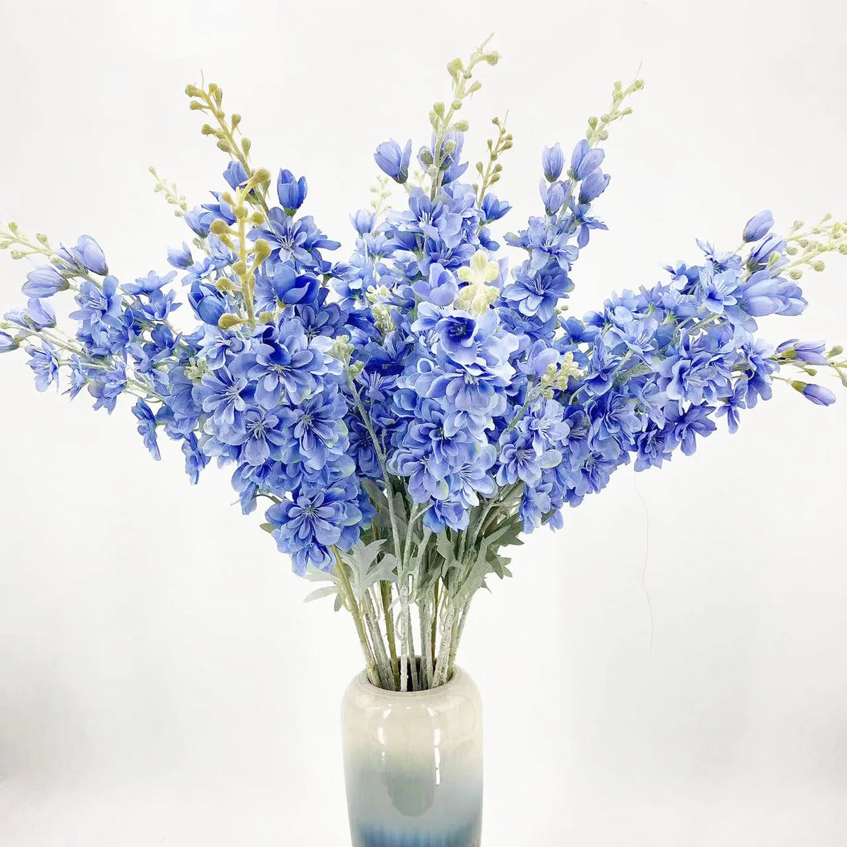 Forks with artificial flowers for wedding decoration hotel - Dark Blue