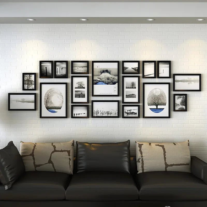 Set of creative photo frames for modern decoration - A-243x74CM
