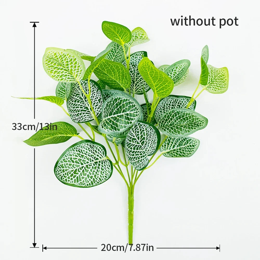 Artificial tropical plastic plant for interior and exterior decoration - 33cm Width