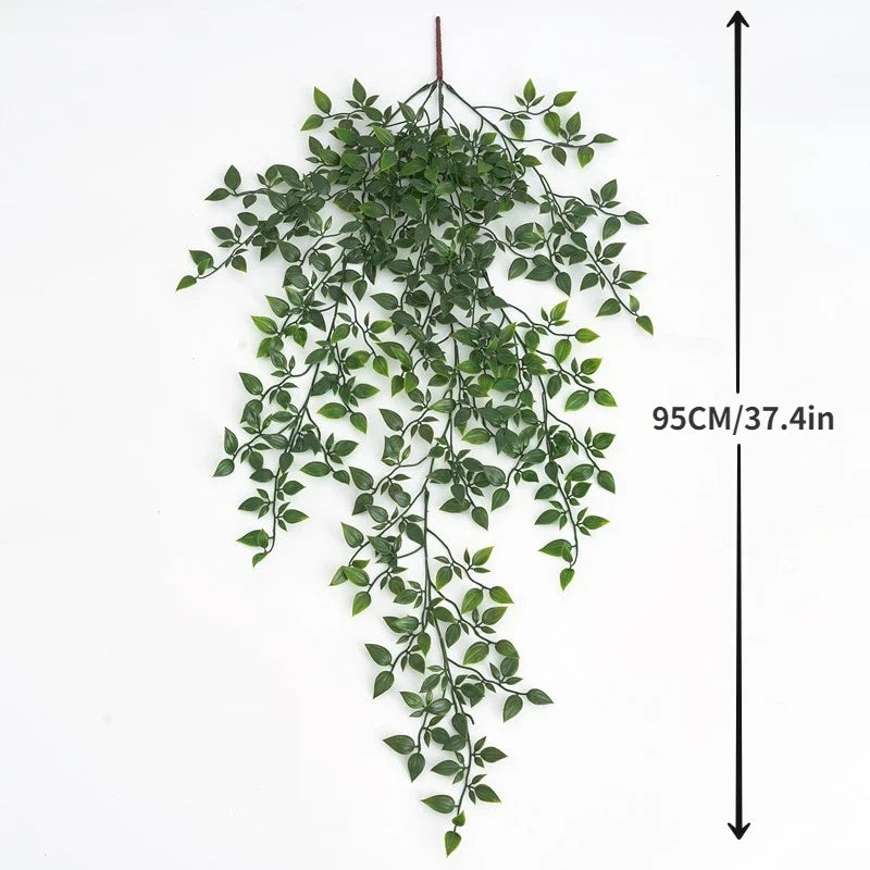 Artificial plant suspended vines in rattan elegant decoration - view 7