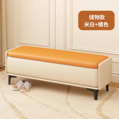 Luxury Nordic shoe bench for storage - 60x40x40cm 3