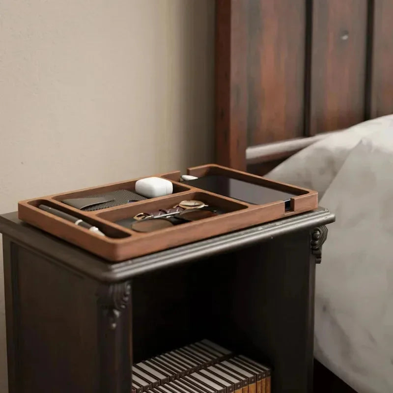 Wooden storage box for office and accessories - view 2