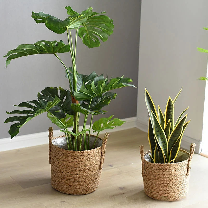 Handmade sea-sink storage basket for plants and flowers - view 6