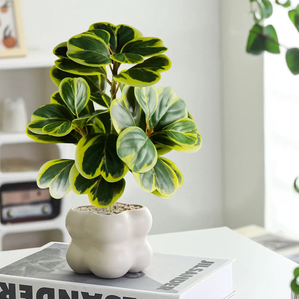 Artificial ficus tree with heart leaves for interior and exterior decoration - view 3