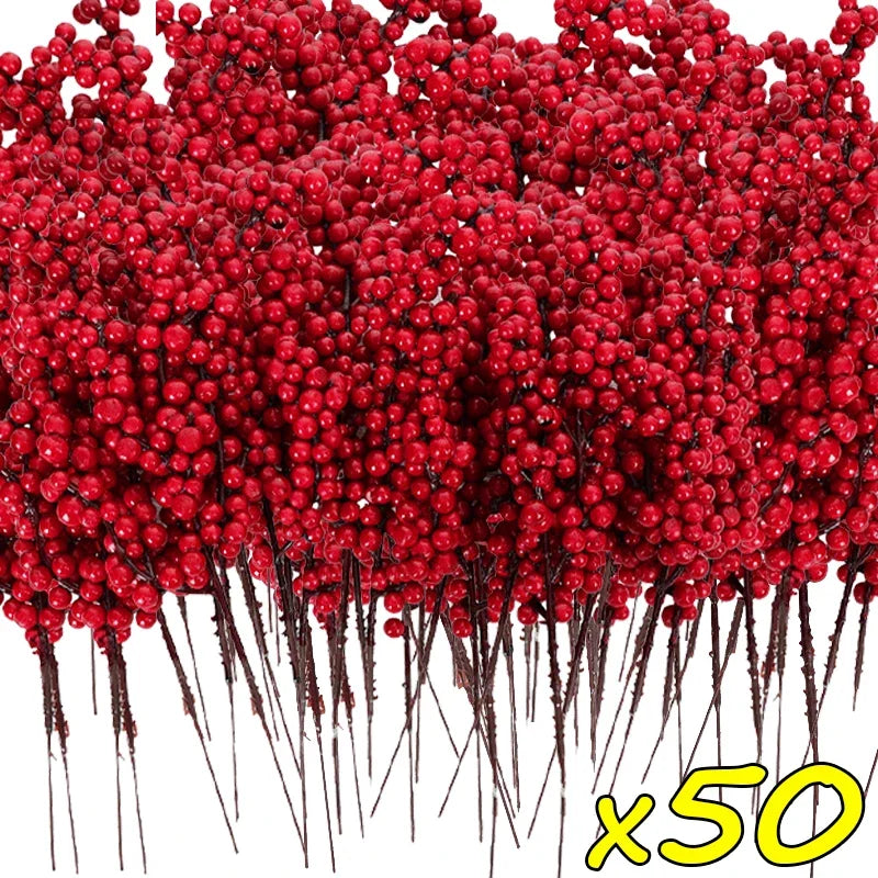 Artificial berry branch for Christmas decoration