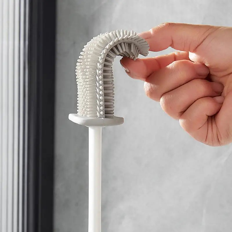 Quick drying toilet brush with wall support and efficient cleaning - view 4