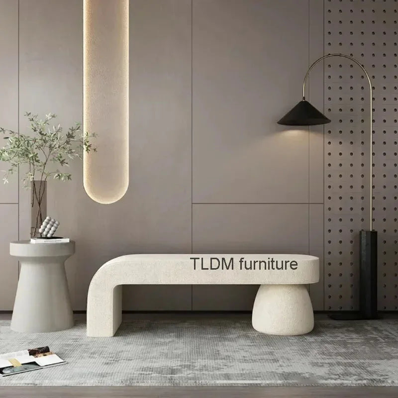 Nordic changing stool for bedroom and living room