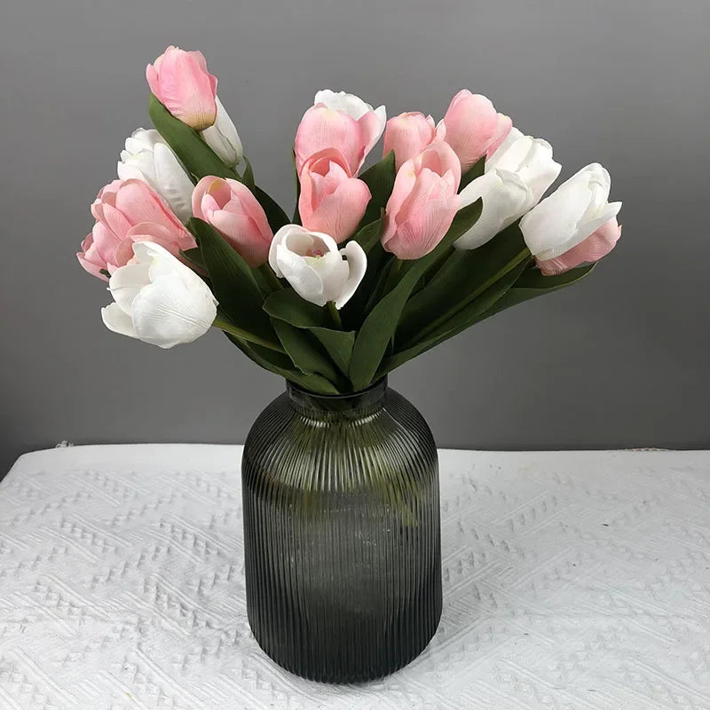 5 artificial tulips for realistic decoration - view 6