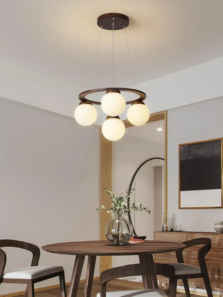 Wooden chandelier design for contemporary home decoration - view 4