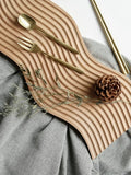 Decorative wooden tray for snacks and desserts - 39x18,5x2cm A
