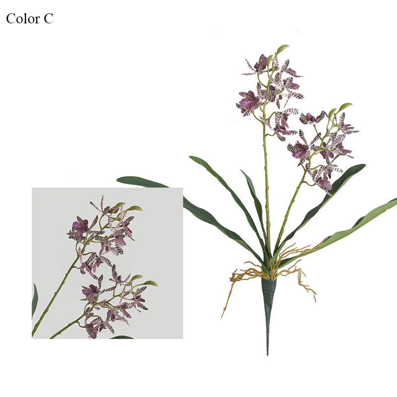 Orchid Artificial Butterfly for Wedding Decoration and Party - C 1 PIECE