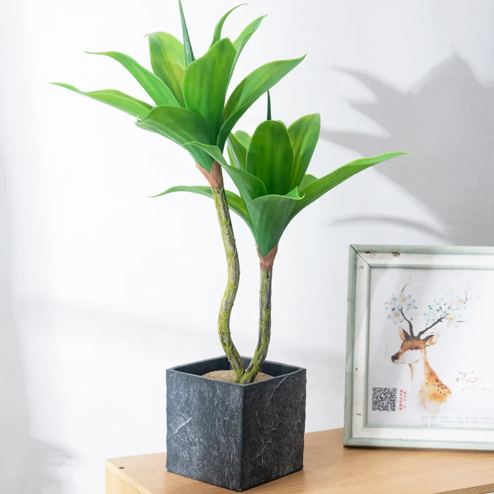 Artificial Palm Tree with Succulents, S/L Sizes - view 2