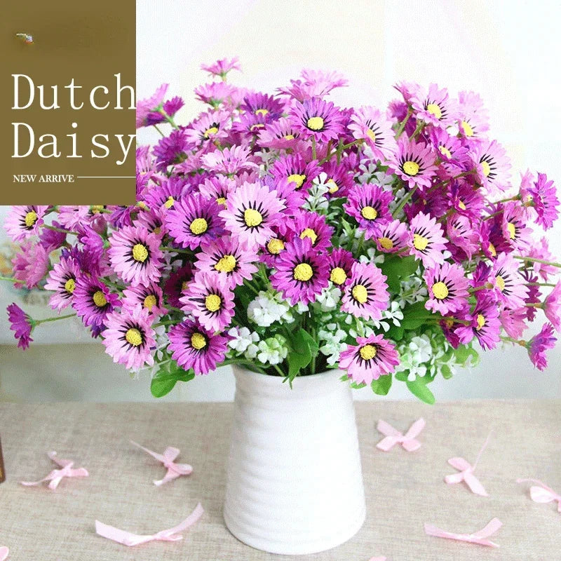 Bouquet of silk daisies for artificial floral decoration - view 5
