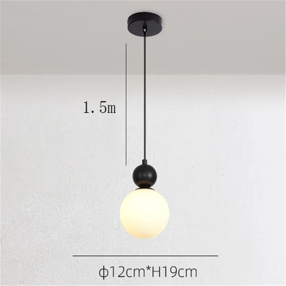 Creative glass pendant light for coffee bar restaurant - B1