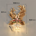 Led wall sconce in swan resin creative and modern decoration - B1