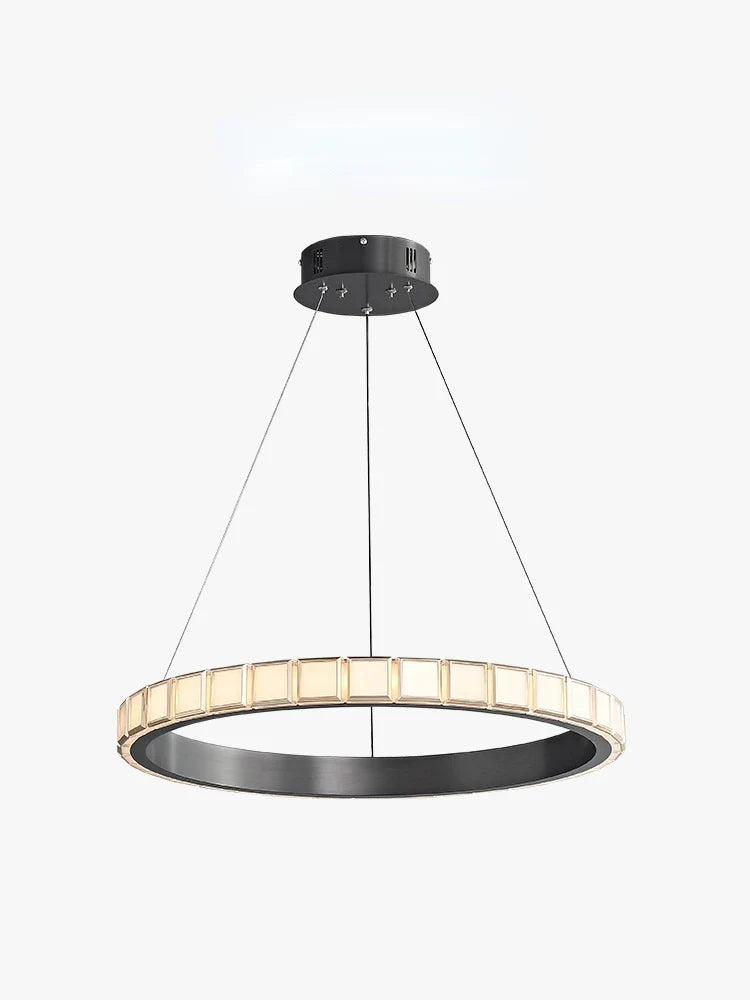Minimalist pendant light in aluminum and acrylic refined design for interior - view 9