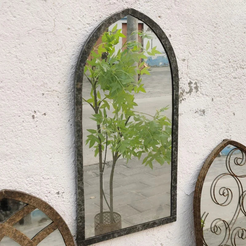 Retro Nordic wooden mirrors for handcrafted wall decoration - view 3