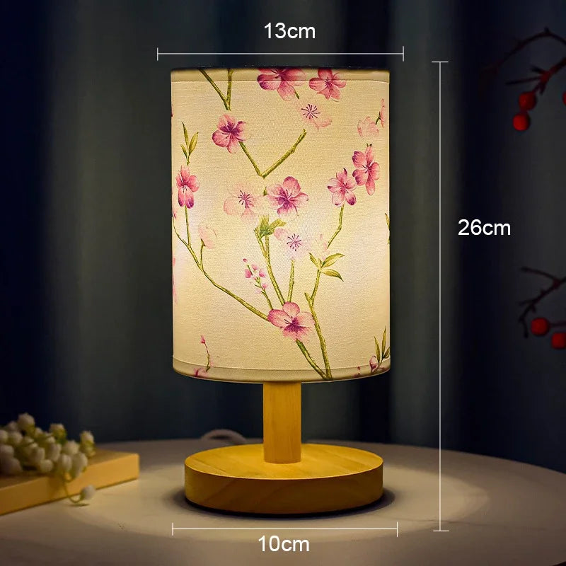 Table lamp led flower plum tree Chinese design for soft atmosphere - C / Warm Light