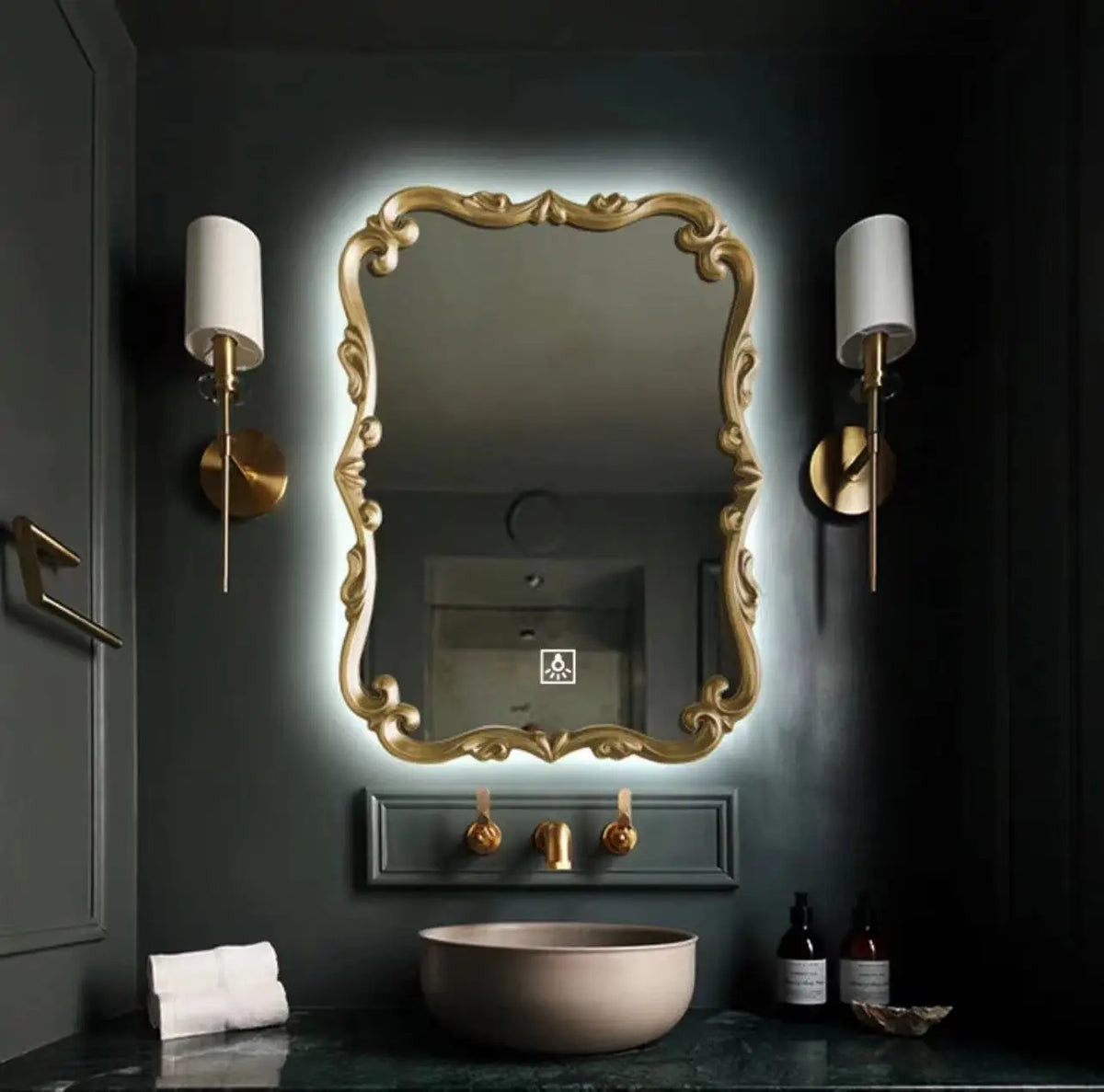 Vintage decorative mirrors with Nordic design for interior decoration - 50 70CM conduit