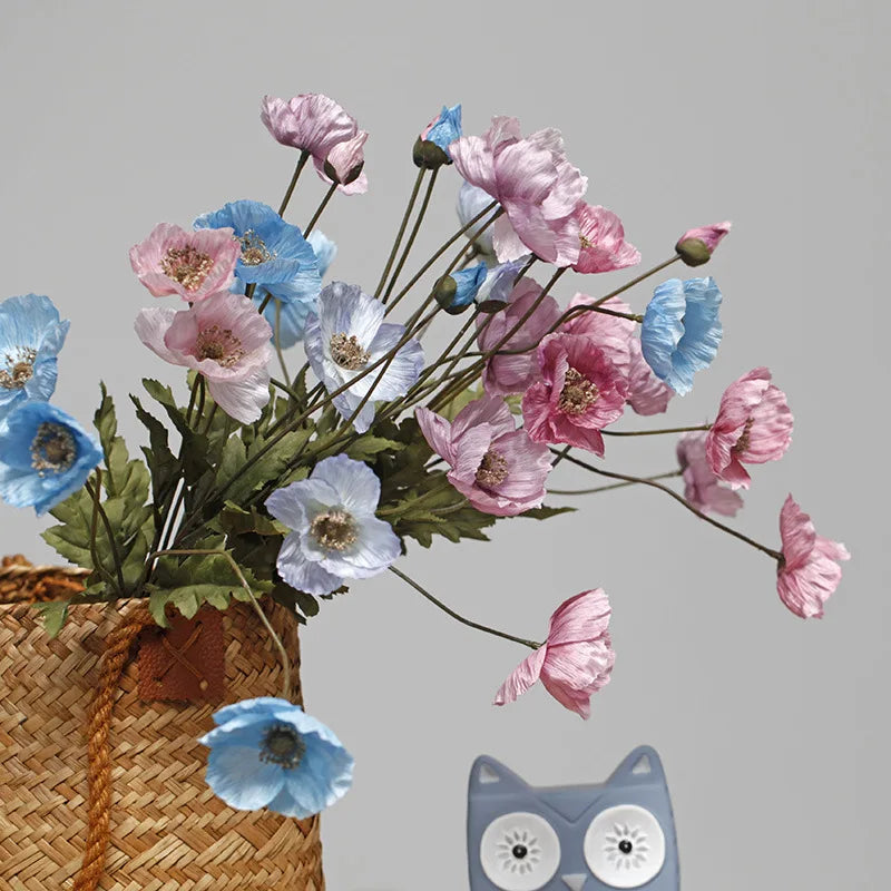 Artificial poppie flower for party decoration and garden - view 2