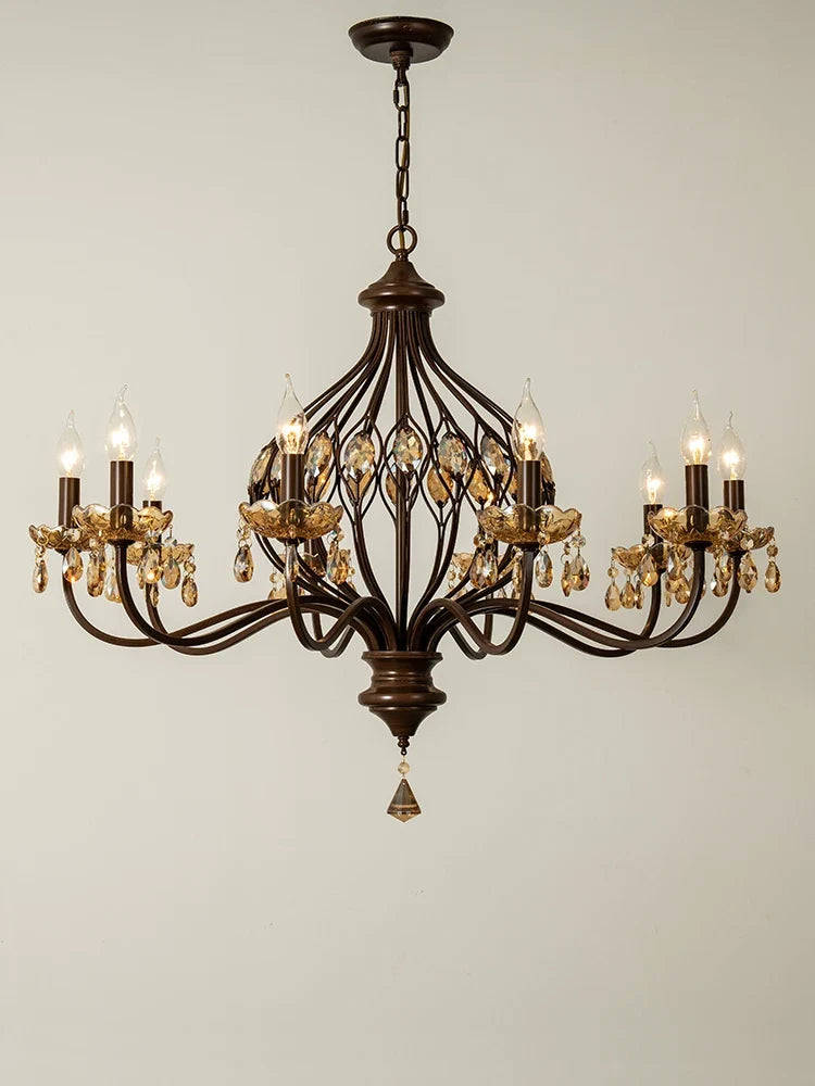 Vintage crystal chandelier at led for hotel and restaurant - view 5
