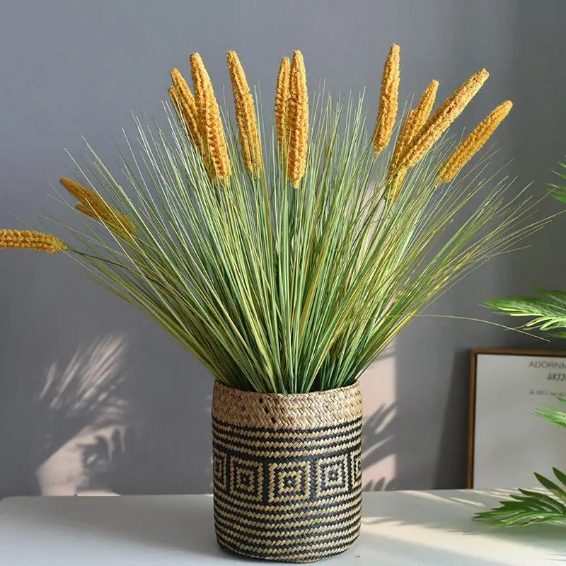 Hand woven basket for flowers and decorative plants - view 3