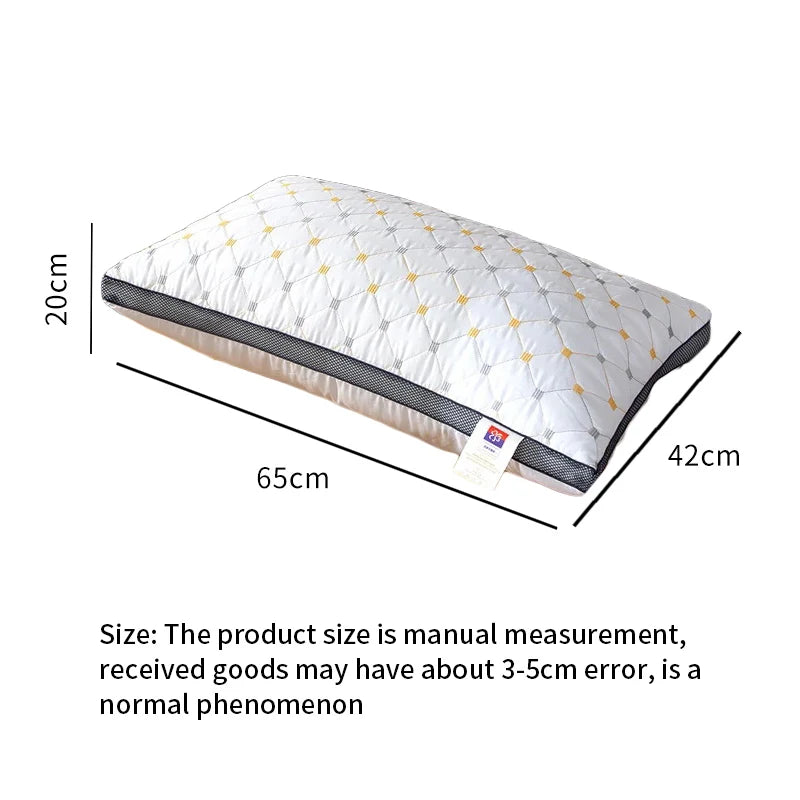 Full Sky Star Embroidered Fiber Neck Pillow Core, Quick Rebound - view 4