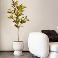 Artificial plants large tropical sizes ficus codiaeum interior decoration
