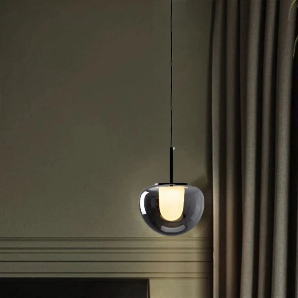 Glass pendant light in modern Italian design for interior decoration - view 4