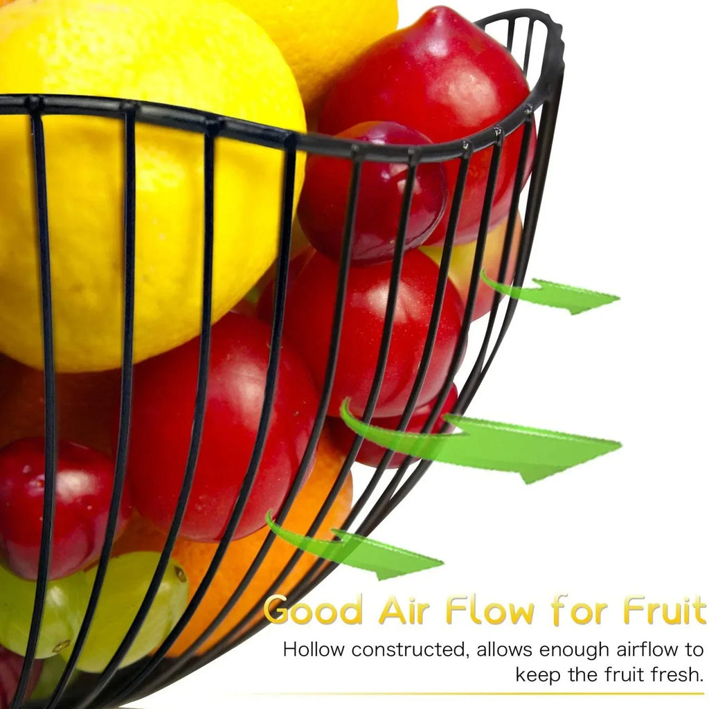 Metal fruit basket for Nordic storage and organization - view 6
