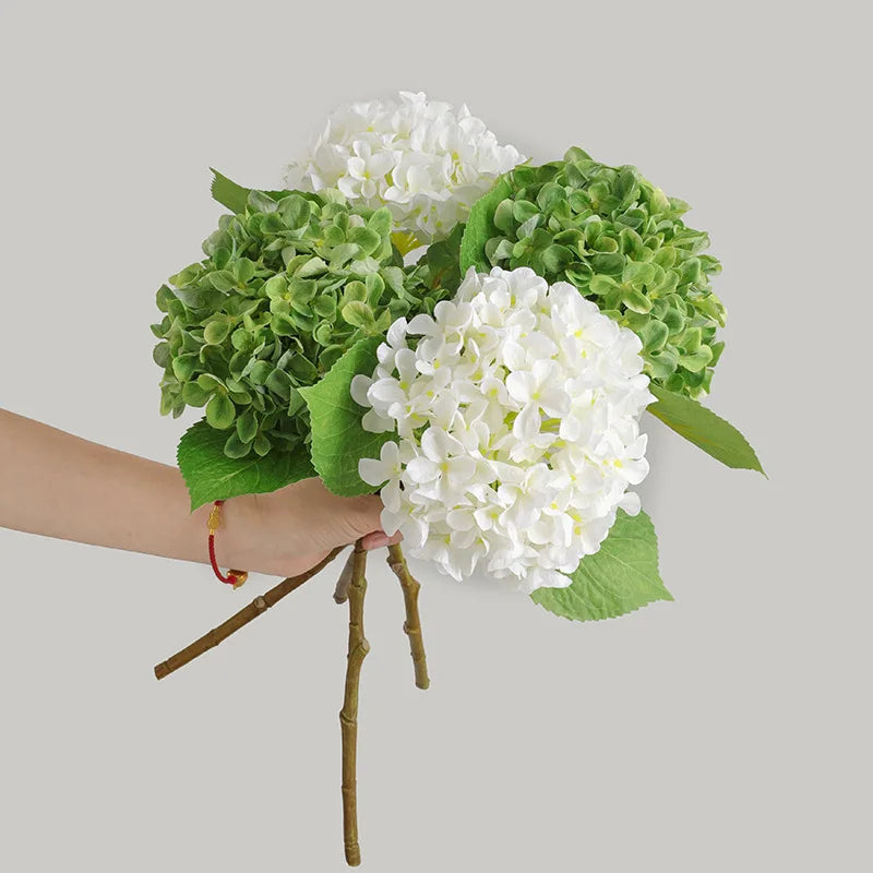 Artificial Hortensia Flower in Silk for Weddings and Parties - view 2