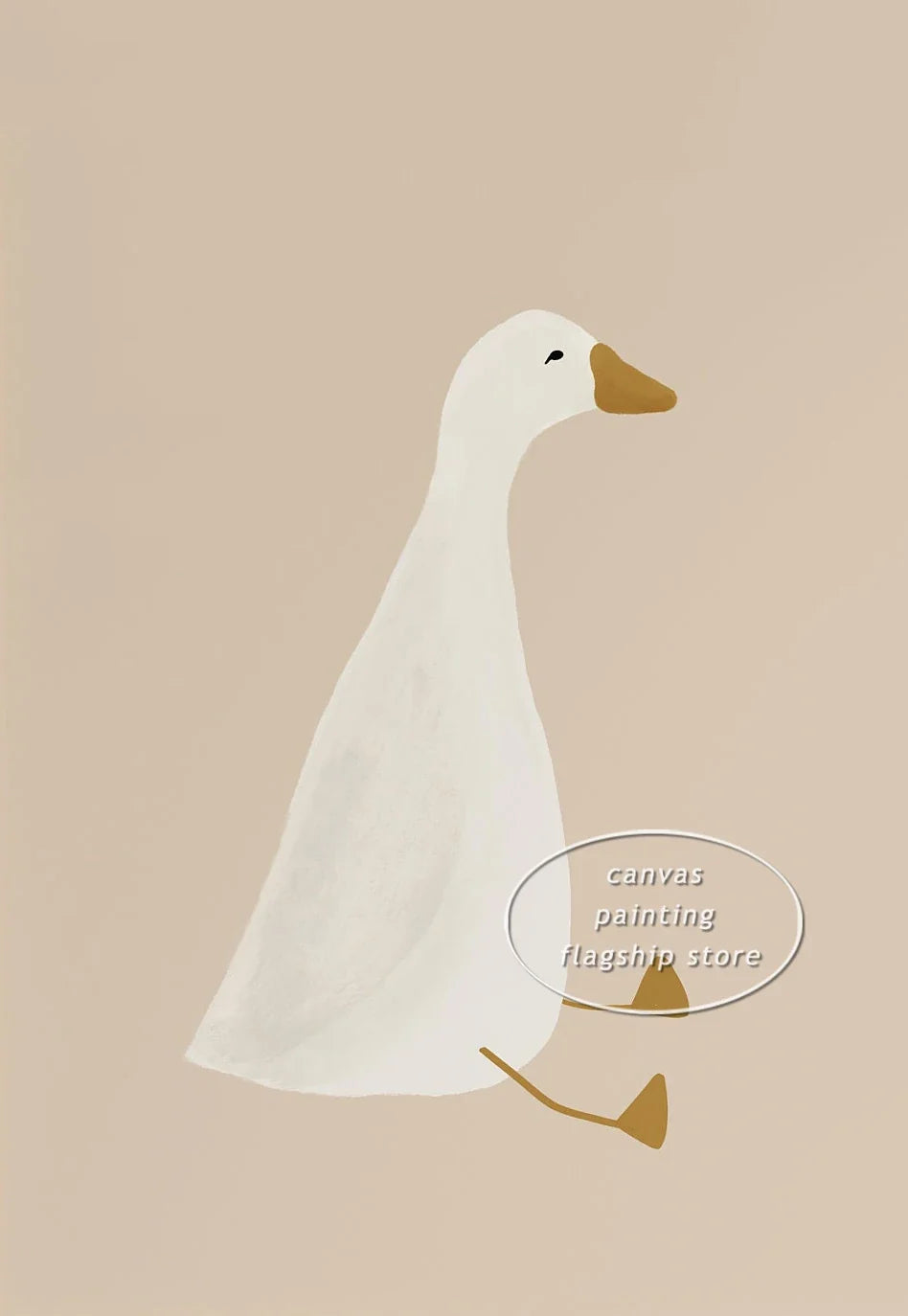 Cute Geese Canvas Poster for Nursery and Playroom Decor - 20X30cm Unframed / 4