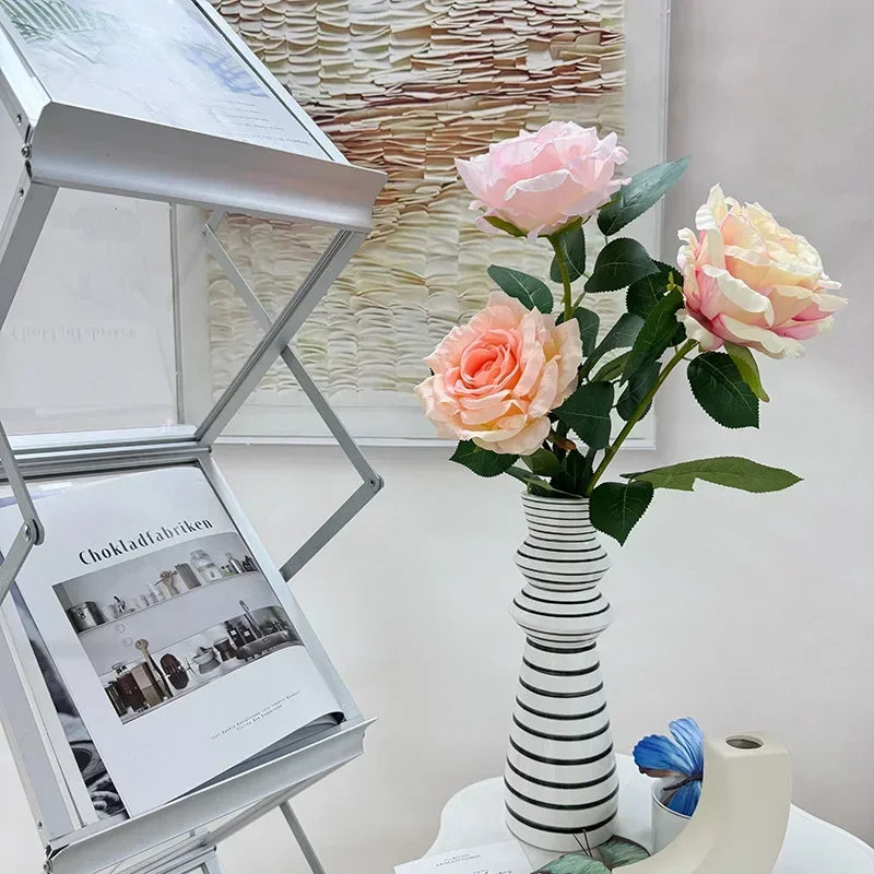 Branches of silk rose wines large artificial decorative flowers