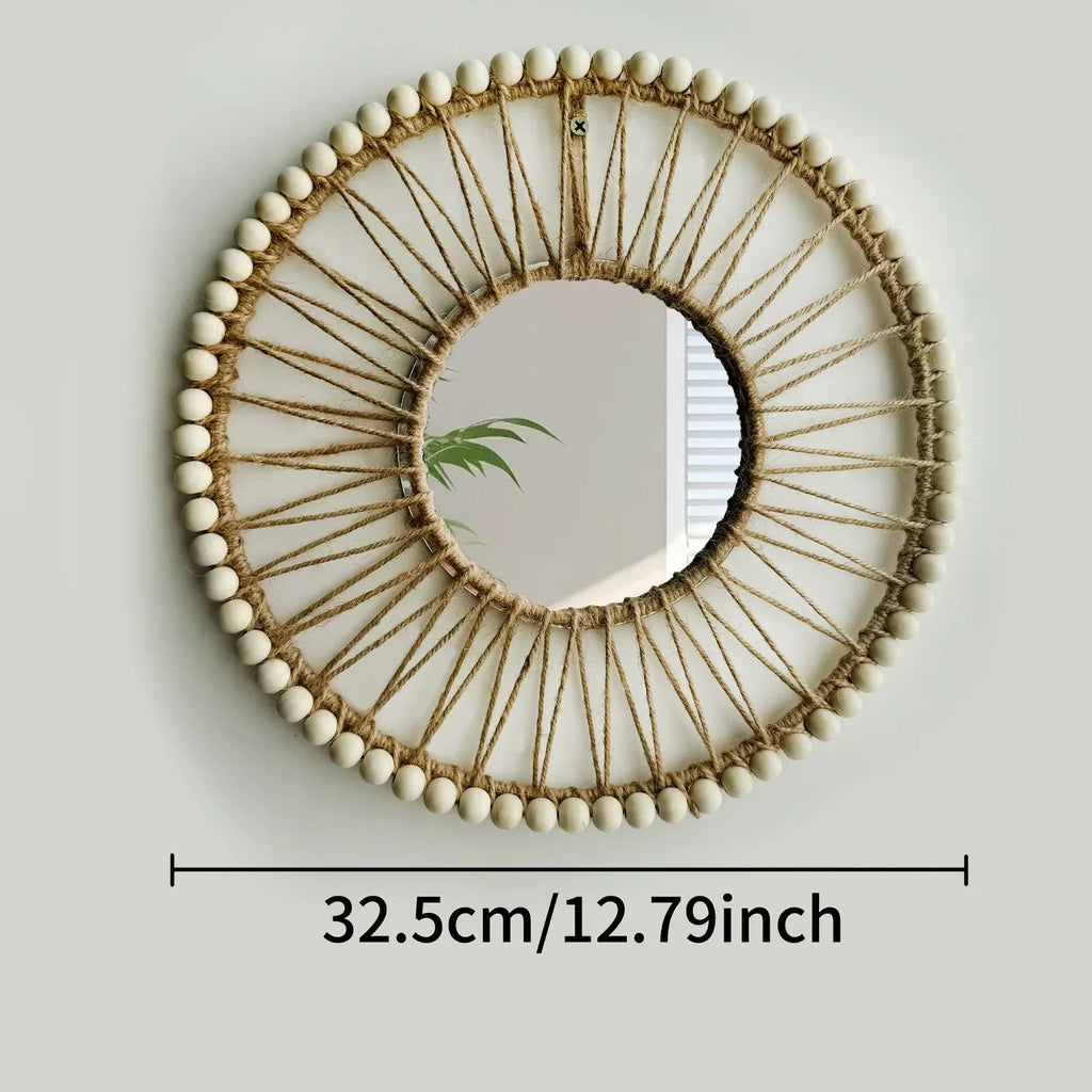 Decorative mirror hand woven Nordic for elegant interior - view 6