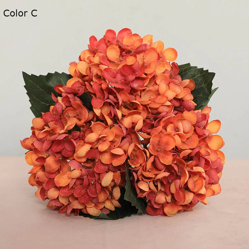 Set of 3 artificial flowers of hortensia for wedding decoration - C 1 Bouquet