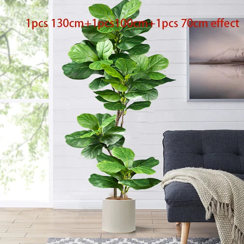 Artificial plant branches ficus with realistic touch for interior decoration - view 2