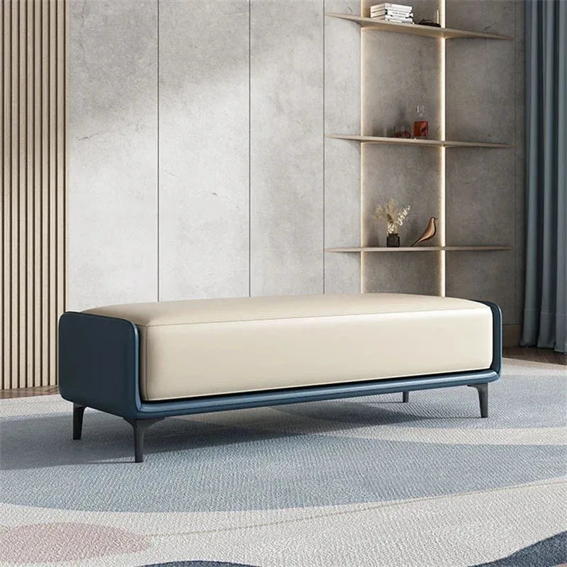 Italian leather stools for design and modern interior
