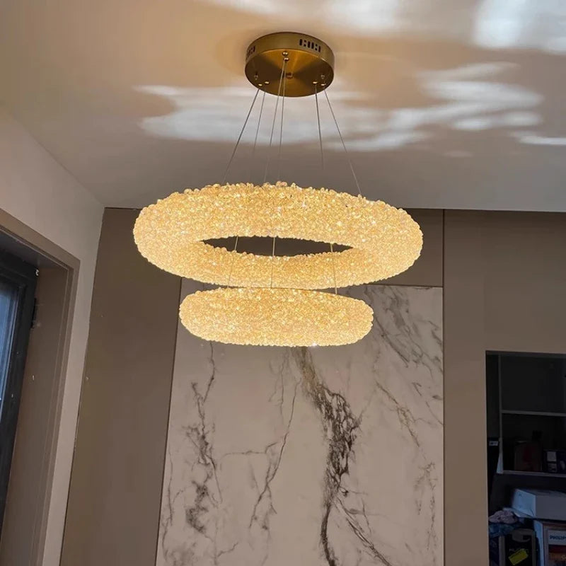 Crystal chandelier k9 elegant design for modern lighting - view 3