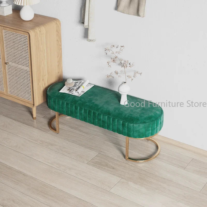 Ottoman luxury shoes stool for hotel coffee and shop - view 2