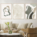 Ginkgo abstract wall art for elegant interior decoration