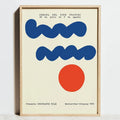 Bauhaus Minimalist Geometric Poster, Design F0069-12 - A4 21x30cm Unframed / F0069-12