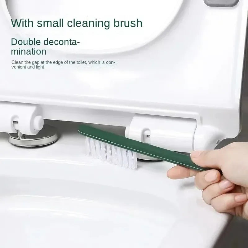 Multifunctional toilet brush without perforation with silicone support - view 5