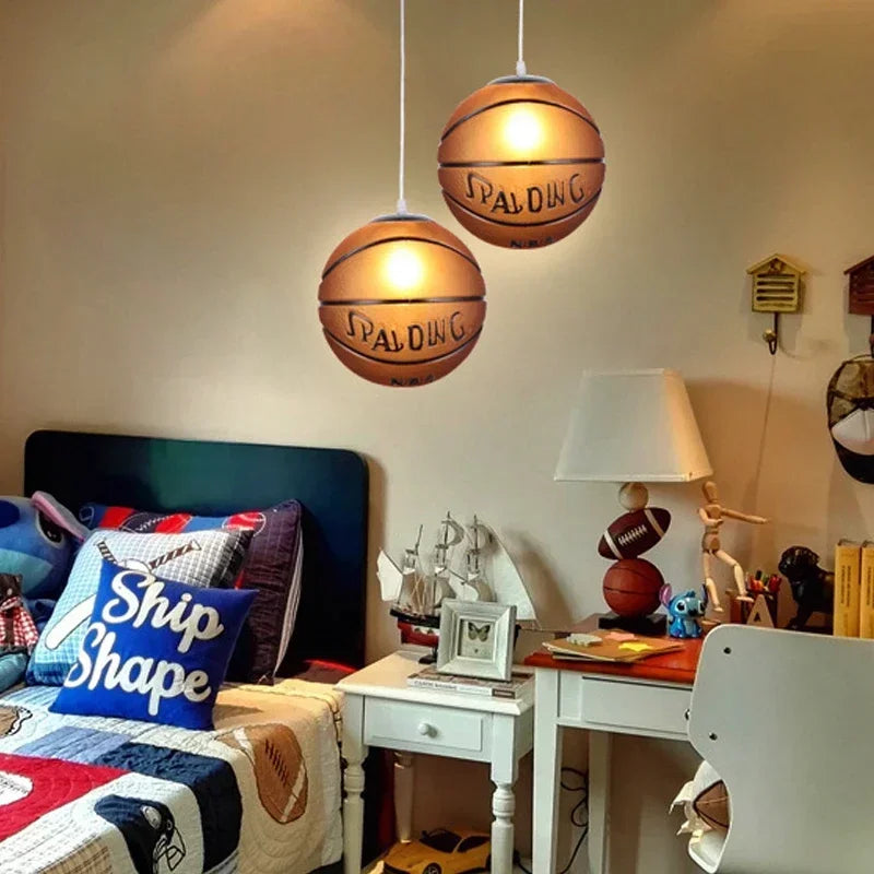 Modern glass chandelier football for boys and girls - view 2